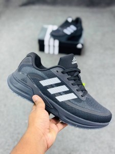 Adidas Response Super 3.0- Core Black / Off White -(super lightweight and Super comfortable)-(Made in vietnam)-adresbk