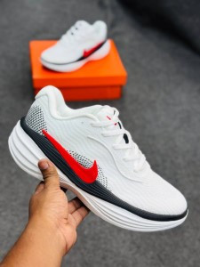 Nike Vomero Plus -White/Bright Crimson-(super lightweight and Super comfortable)-(Made in vietnam)-nkn2