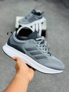 adidas Response Pace -Grey / Matte Silver / Core Black-(super lightweight and Super comfortable)-(Made in vietnam)-admv4dpgre