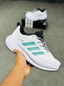 Adidas Men's Gamecourt 2 Tennis Shoes-Cloud White / Pure Teal / Core Black-(super lightweight and Super comfortable)-(Made in vietnam)-adsnr3