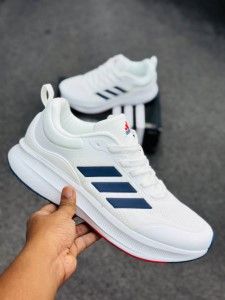 Adidas marathon v4- Cloud White/Navy Blue /Pure Ruby/Red -(super lightweight and Super comfortable)-(Made in vietnam)-admv4whbl