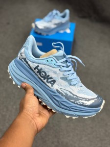 HOKA Stinson 7 -Droplet / Thunder Cloud/Slate Blue / Asphalt Grey-(super lightweight and Super comfortable)-(Made in vietnam)-hks7bl