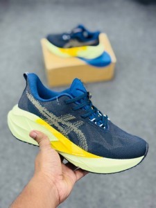 Asics novablast 5-Indigo Blue/Amber-(super lightweight and Super comfortable)-(Made in vietnam)-asnbldbl