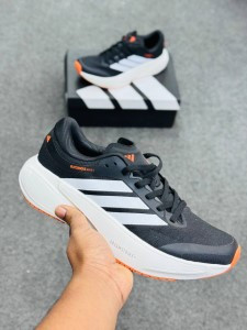 Adidas Supernova Rise 3 DREAMSTRIPE-black and white with orange accents-(super lightweight and Super comfortable)-(Made in vietnam)-adsnor3bk1