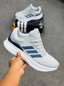 Adidas marathon v4-Grey Two / Dark Blue / Lucid Blue-(super lightweight and Super comfortable)-(Made in vietnam)-admv4