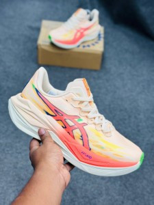 Asics SUPERBLAST 3-Seashell/Sun Coral-(super lightweight and Super comfortable)-(Made in vietnam)-assbml2